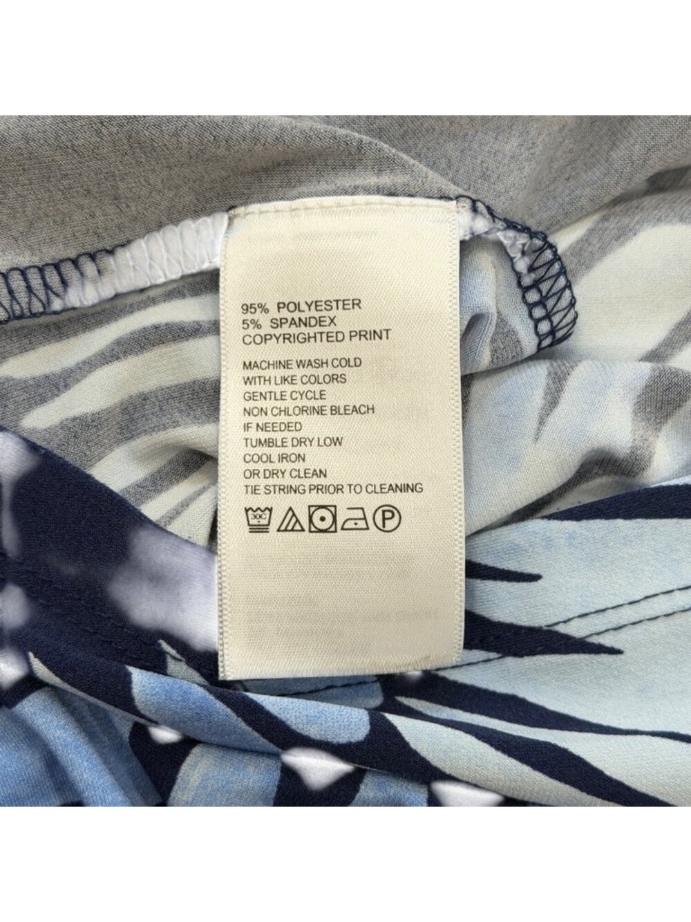 Tommy Bahama Womens Size S Aloha Burst Maxi Dress Blue Tie-Dye Beach Resort - Picture 8 of 8